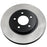 The C26197 ProSeries OE+ Brake Rotor is designed with a black center and a silver, ridged outer surface, featuring five mounting holes.