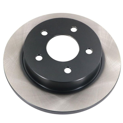 A C25406 ProSeries OE+ Brake Rotor featuring a black hub and multiple holes for mounting.