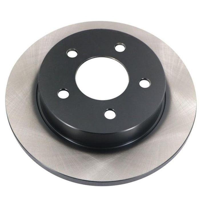 A C25406 ProSeries OE+ Brake Rotor featuring a black hub and multiple holes for mounting.