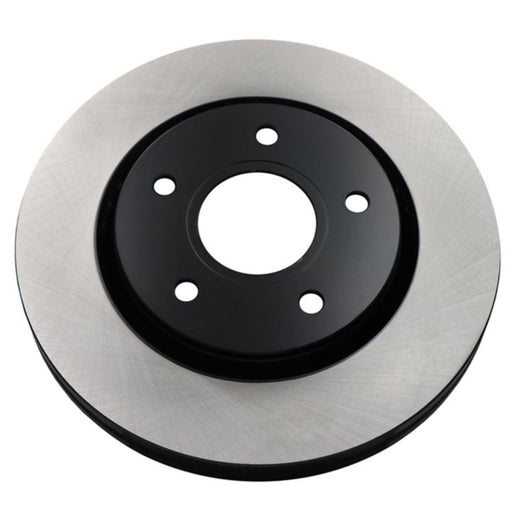 A C80464 ProSeries OE+ Brake Rotor in silver and black, featuring five mounting holes, displayed against a white background.