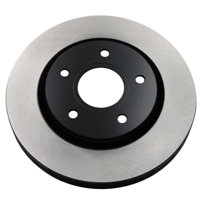 A C80464 ProSeries OE+ Brake Rotor in silver and black, featuring five mounting holes, displayed against a white background.