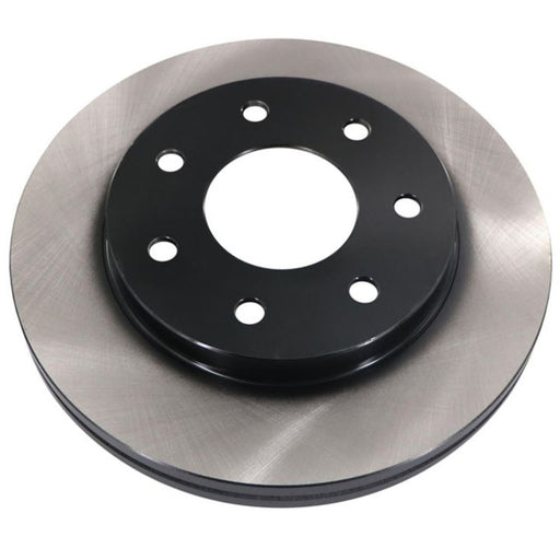 The C26112 ProSeries OE+ Brake Rotor is a silver and black brake rotor disc featuring multiple mounting holes, designed for use in automotive braking systems.