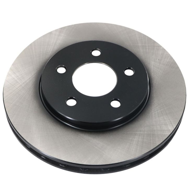 A single *C25483 ProSeries OE+ Brake Rotor* featuring a black center and a silver outer edge against a white background.