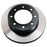 The C26272 ProSeries OE+ Brake Rotor is a sleek car brake rotor with a black center and a silver outer edge, featuring several evenly spaced holes.
