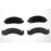 Four BFD149SM ProSeries OE Brake Pads in black, arranged on a white background.
