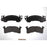 A set of four BFD153SM ProSeries OE Brake Pads is displayed on a plain white background.