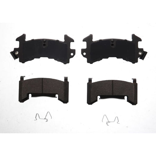Two sets of BFD154SM ProSeries OE Brake Pads and two small metal clips arranged on a white background.