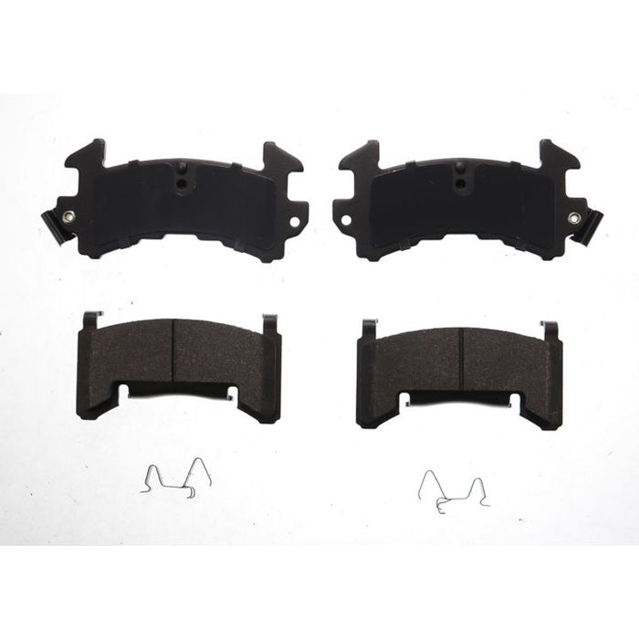 Two sets of BFD154SM ProSeries OE Brake Pads and two small metal clips arranged on a white background.