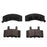 Four BFD370SM ProSeries OE Brake Pads arranged in two rows on a white background.