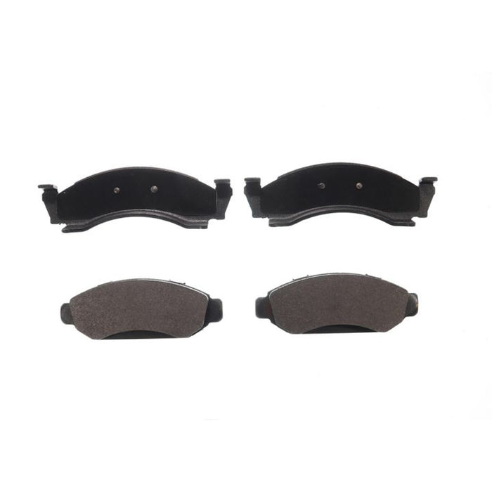 Four BFD360SM ProSeries OE Brake Pads in black, arranged in two rows on a white background.