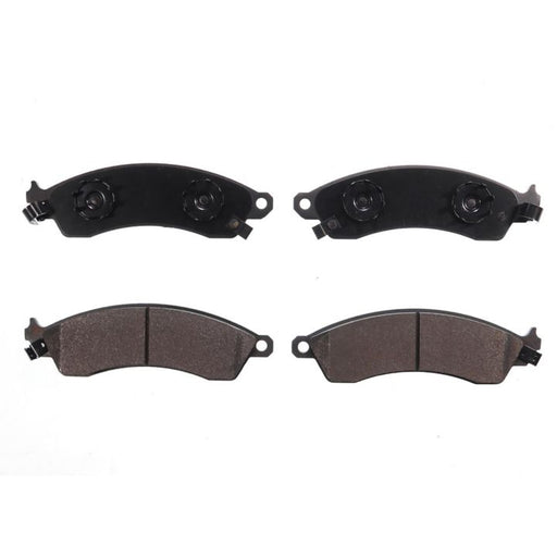 Four BFD412SM ProSeries OE black and gray automotive brake pads arranged symmetrically on a white background.