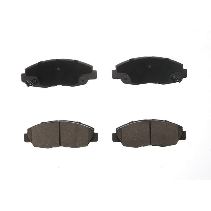 Four BFD465CR ProSeries OE Brake Pads in black, arranged in two rows on a white background.