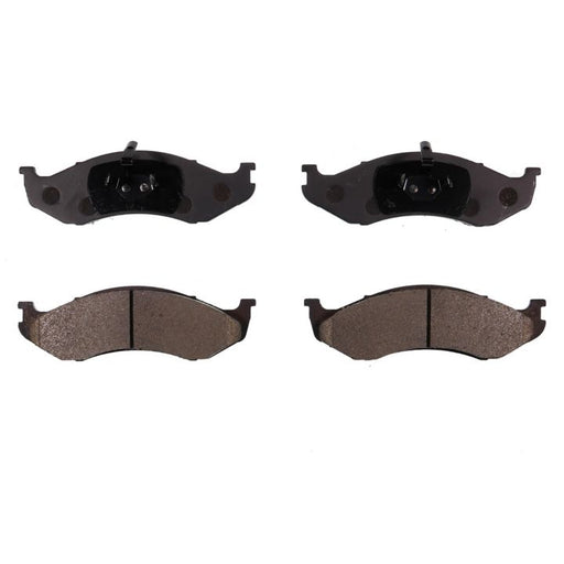 Set of four BFD477SM ProSeries OE Brake Pads arranged in two rows: two facing up and two facing down, showcasing different angles.