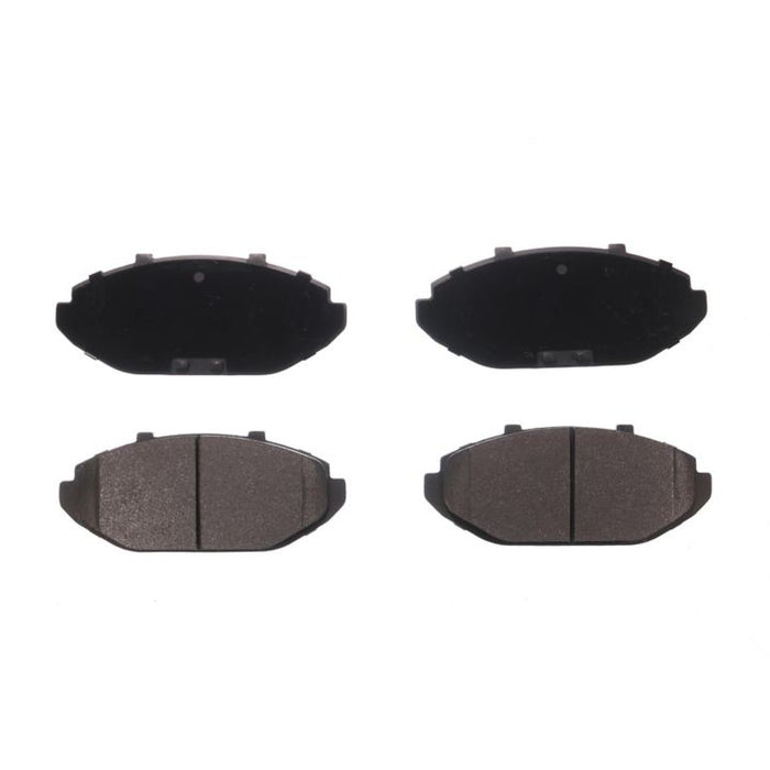 Four BFD748SM ProSeries OE Brake Pads in black and grey, arranged in two rows against a white background.