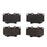 Four BFD502SM ProSeries OE Brake Pads arranged in two rows on a white background.