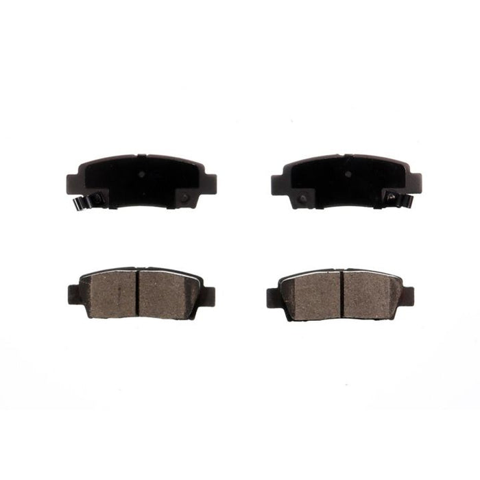 Set of four BFD672CR ProSeries OE Brake Pads arranged in two rows on a white background.