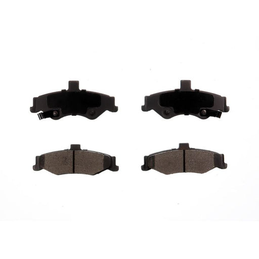 Four BFD750CR ProSeries OE Brake Pads in black, displayed on a white background and arranged in two rows of two.
