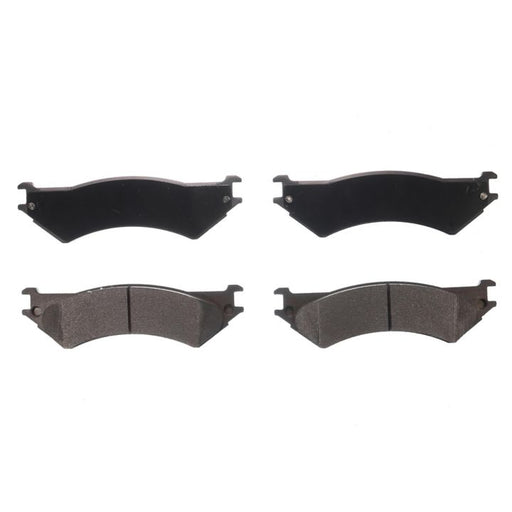 Four BFD802SM ProSeries OE black brake pads arranged in pairs on a white background.