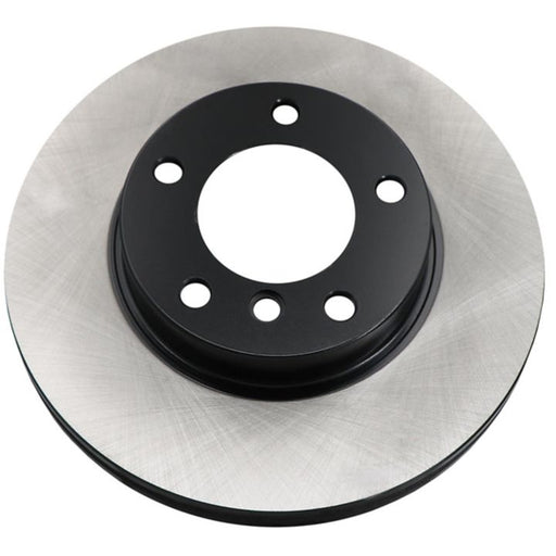 A C25277 ProSeries OE+ Brake Rotor with a silver exterior and black central hub featuring multiple bolt holes.