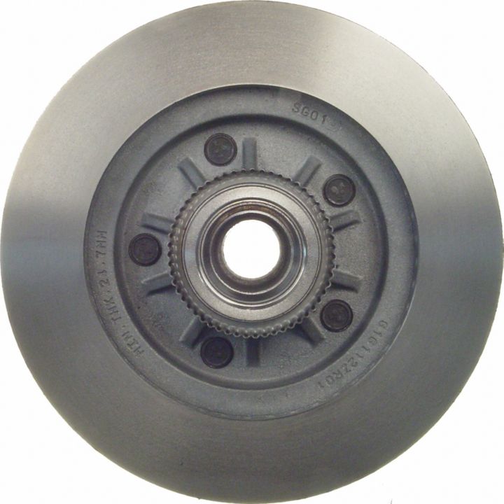 A C25490 ProSeries OE+ Brake Rotor featuring a circular metal design with a central hub and four mounting bolts.