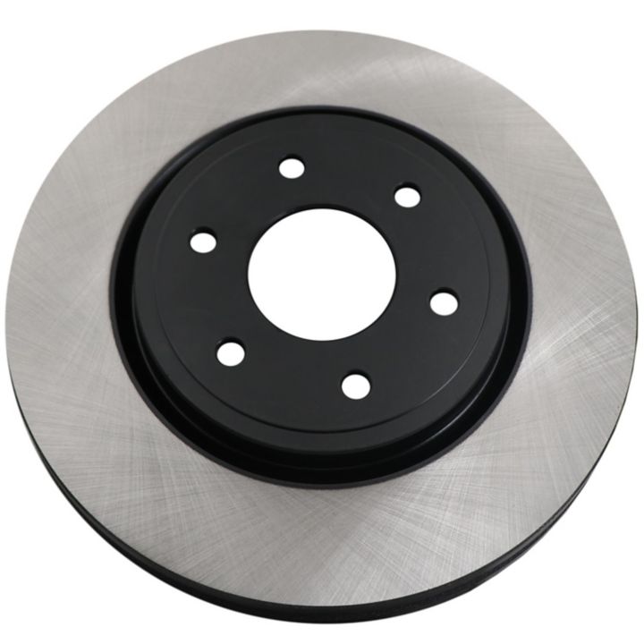 A C26420 ProSeries OE+ Brake Rotor featuring a central black hub and five mounting holes, laying flat against a white background.
