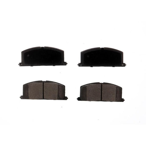 Four BFD242CR ProSeries OE Brake Pads in black, arranged in two rows against a white background.