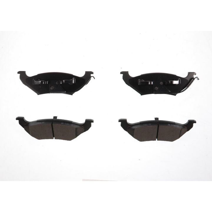 Four BFD544CR ProSeries OE Brake Pads, in black, arranged in two rows on a white background.