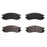 Four BFD728SM ProSeries OE Brake Pads in black, arranged in two rows on a plain white background.