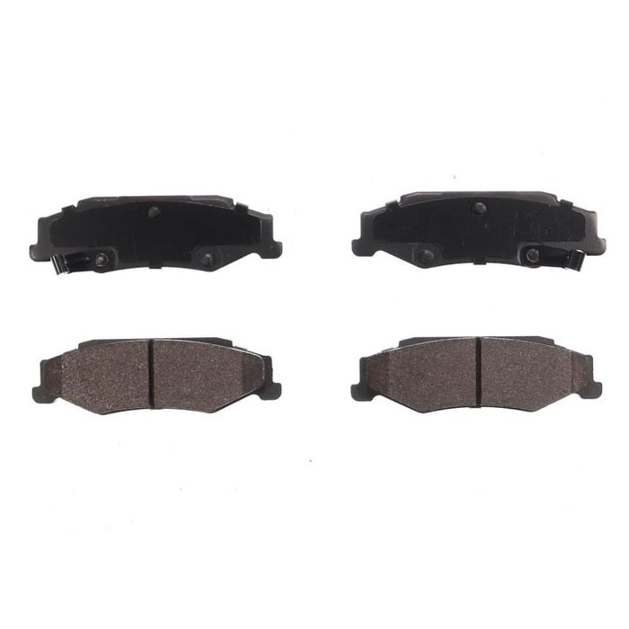 Four BFD732SM ProSeries OE Brake Pads in black and brown, arranged in two pairs on a white background.