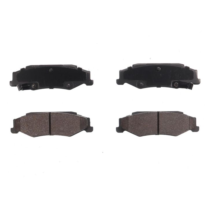 Four BFD732SM ProSeries OE Brake Pads in black and brown, arranged in two pairs on a white background.