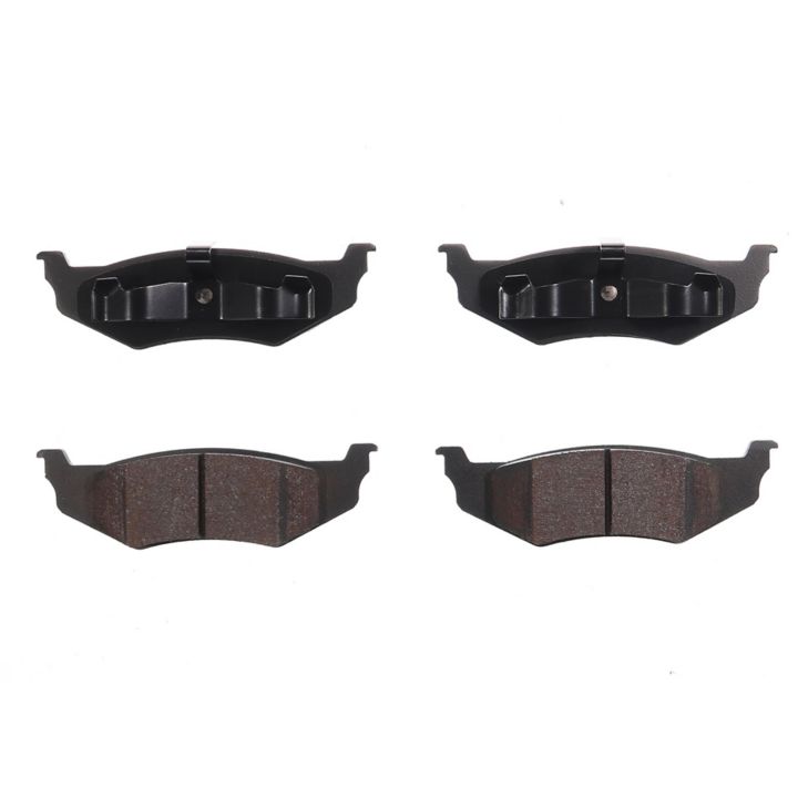 Set of four BFD782CR ProSeries OE Brake Pads, displayed in pairs, with two pads facing up and two facing down.