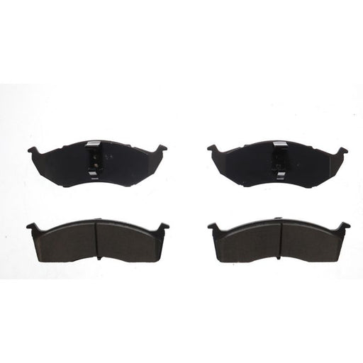 Four BFD730BSM ProSeries OE Brake Pads in black, arranged in two pairs, set against a white background.