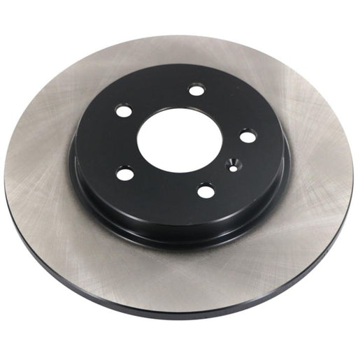 Close-up of the C26300 ProSeries OE+ Brake Rotor featuring a silver outer edge and a black center.