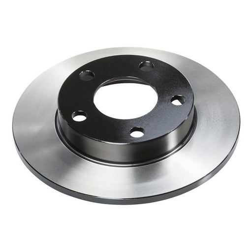 A close-up of the C26256 ProSeries OE+ Brake Rotor with five holes on a white background.