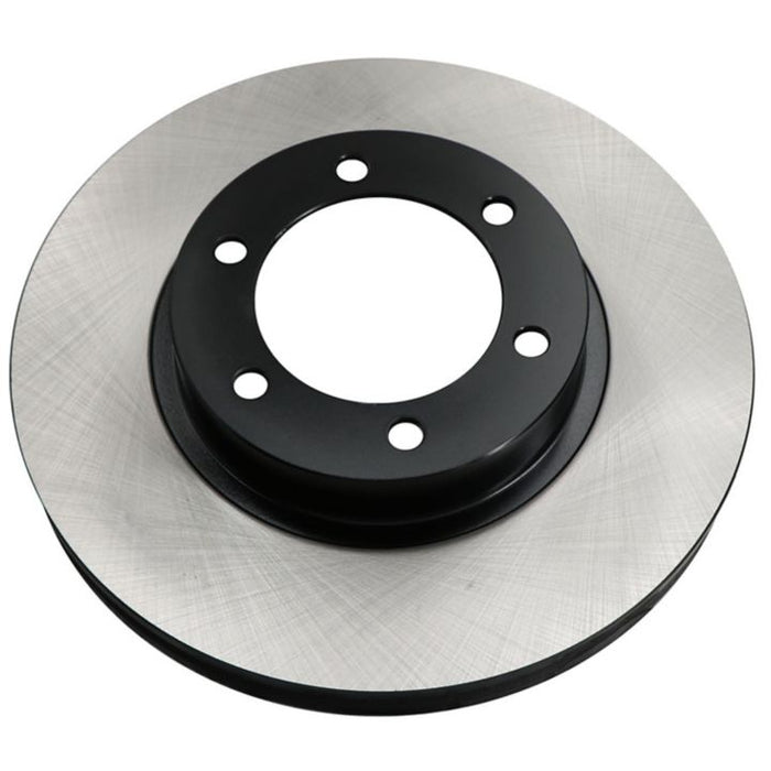 The C26089 ProSeries OE+ Brake Rotor is designed with a black center, a silver outer edge, and features five bolt holes.
