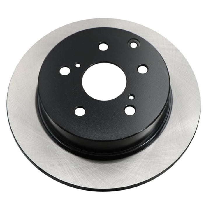 A C26405 ProSeries OE+ Brake Rotor featuring a vented design with a black center and metallic outer rim, showcased against a white background.