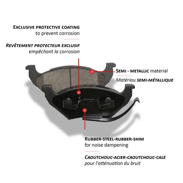 A03530 Certified Brake Pads