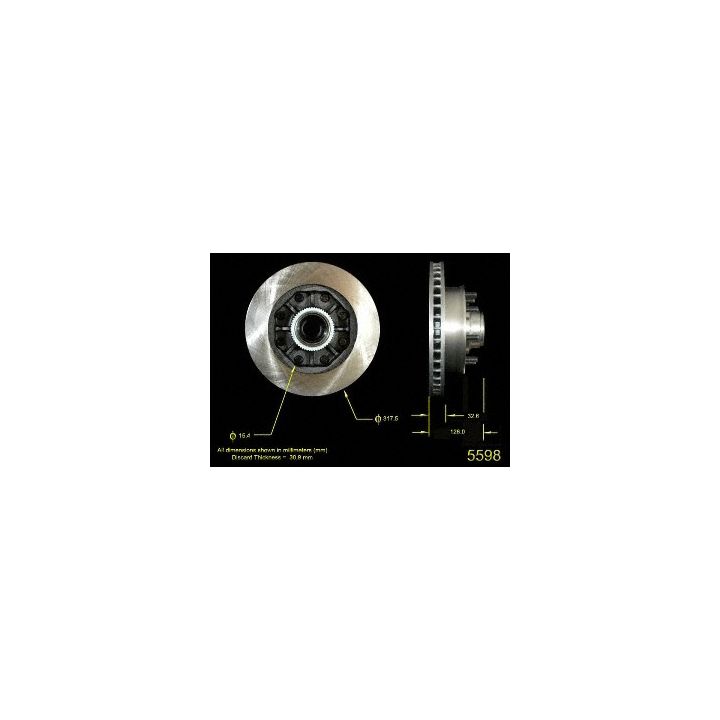 5598 Pro-Series OE Brake Rotor