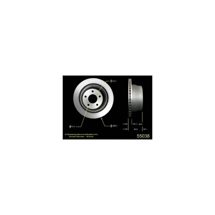 55038 Pro-Series OE Brake Rotor