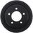 The 80023 Pro-Series OE Brake Drum is a round, black metal brake drum featuring five bolt holes in the center.
