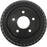 The 8988 Pro-Series OE Brake Drum is circular, black, and features a large central hole with five smaller holes arranged around it.