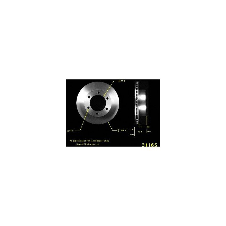 31165 Pro-Series OE Brake Rotor