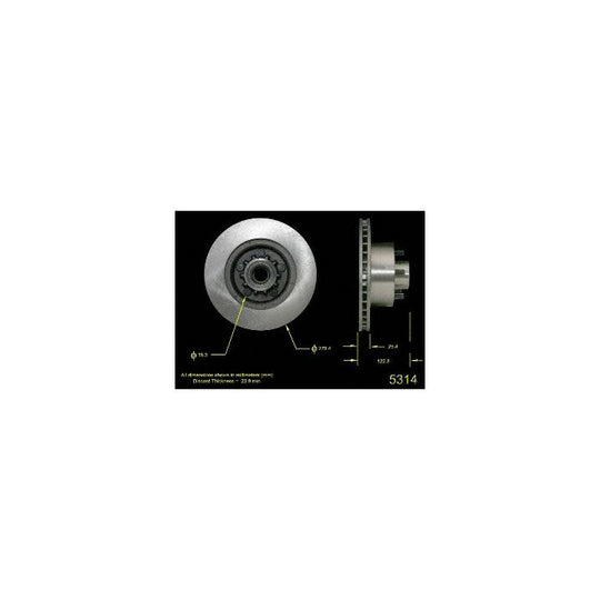 5314 Pro-Series OE Brake Rotor