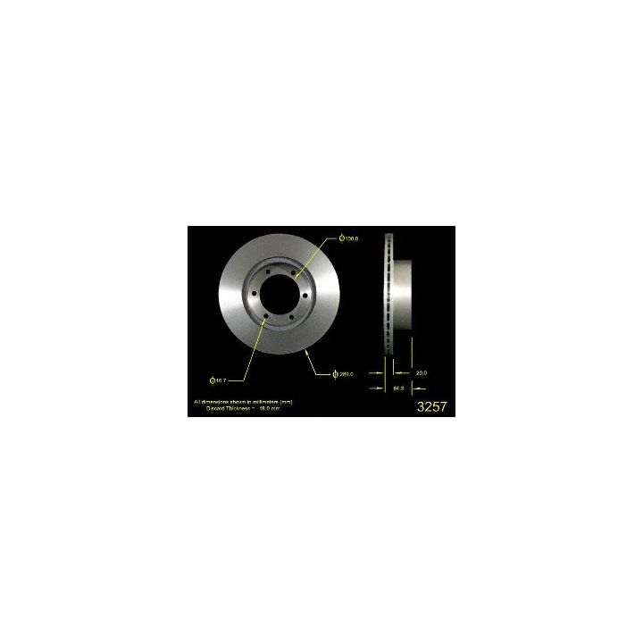 3257 Pro-Series OE Brake Rotor