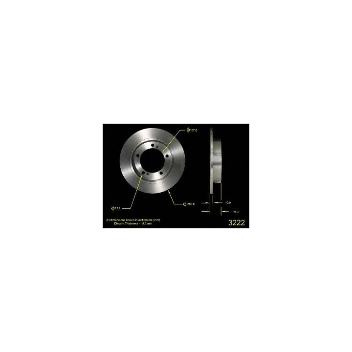 3222 Pro-Series OE Brake Rotor