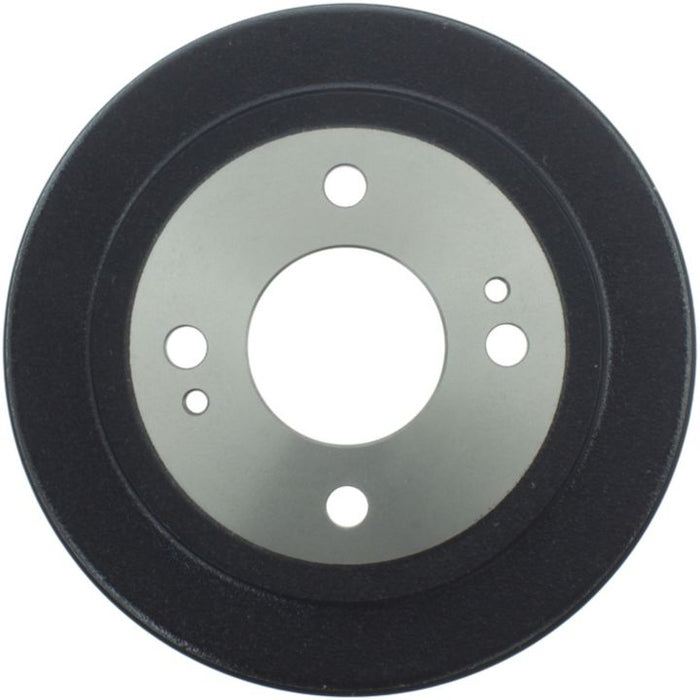 A top-down view of the 3569 Pro-Series OE Brake Drum in black and silver, featuring multiple holes.