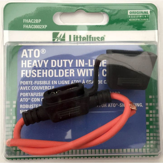 FHAC2BP Littelfuse Heavy Duty 30A ATO In-Line Fuseholder with Cover