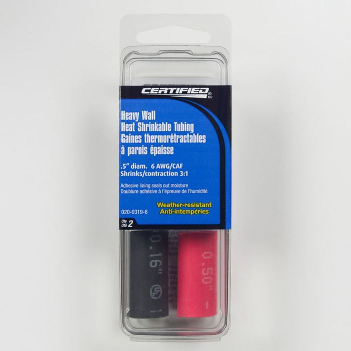 SCT401.5RED Certified Heavy Wall Heat Shrinkable Tubing, 1.5-in,  2-pk