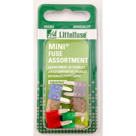 00940362ZP Littelfuse Mini Fuse Assortment, 8-pk