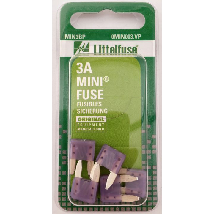 Littelfuse Mini Fuse, 5-pk